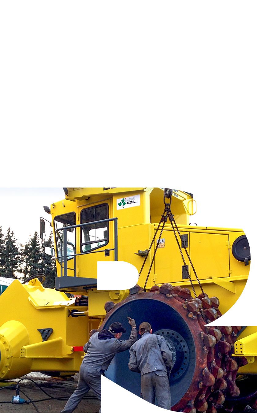 Serviceangebot für Baumaschinen